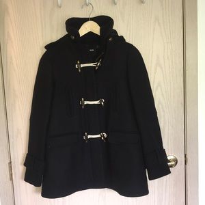 Dark Navy ASOS Wool Peacoat